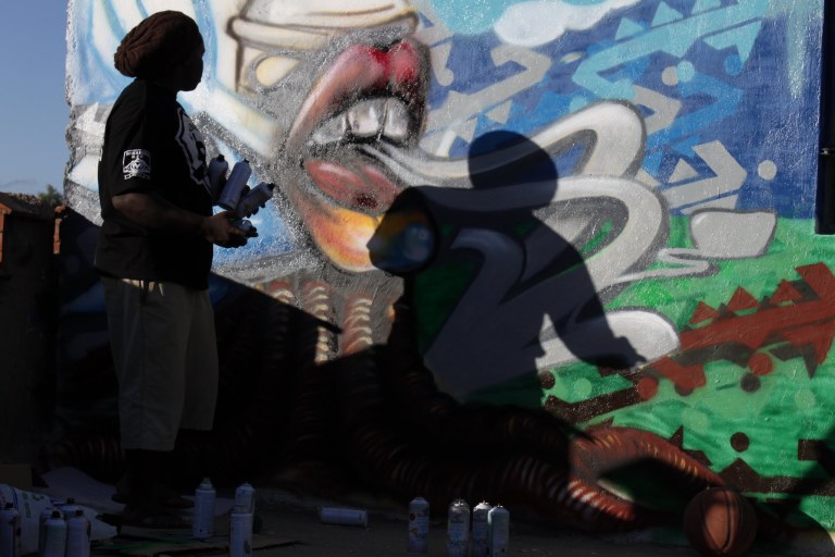 Bankslave - Kenyan graffiti artist - click on the photo for more